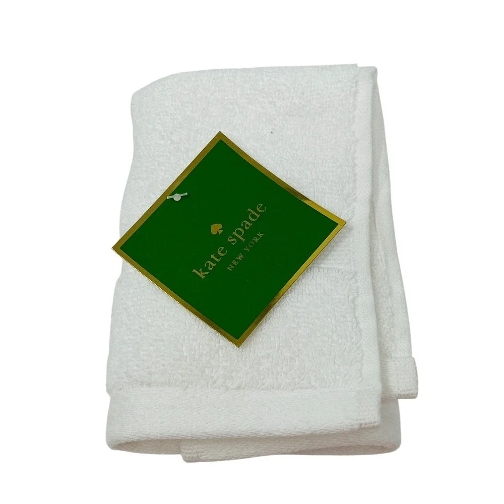 NEW Kate Spade Washcloth White 13
